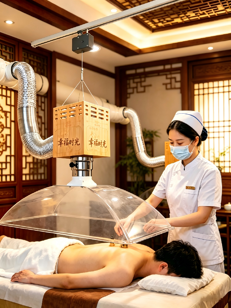 新中式实木艾灸排烟系统产品概述